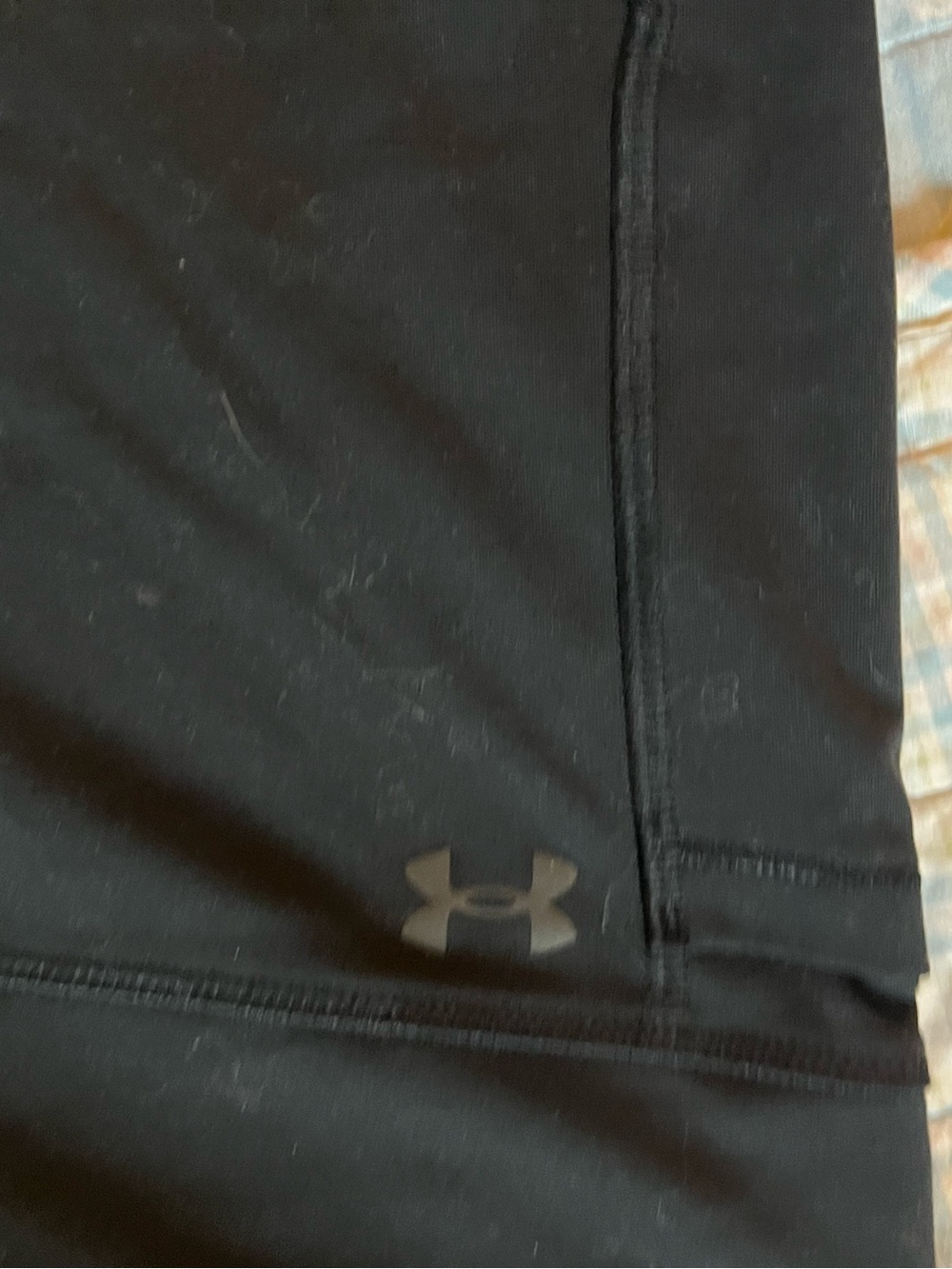 Under Armour Black Performance Leggings with Logo - Picture 3 of 4